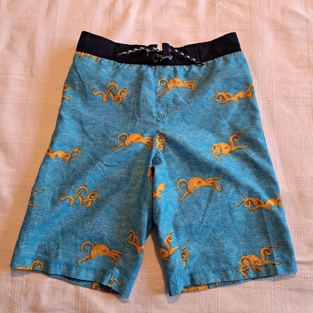 Gymboree boys size large or 10-12 octopus swim shorts